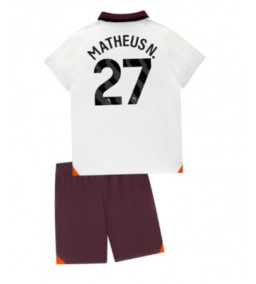 Maillot de foot Manchester City Matheus Nunes #27 Extérieur enfant 2023-24 Manches Courte (+ pantalon court)